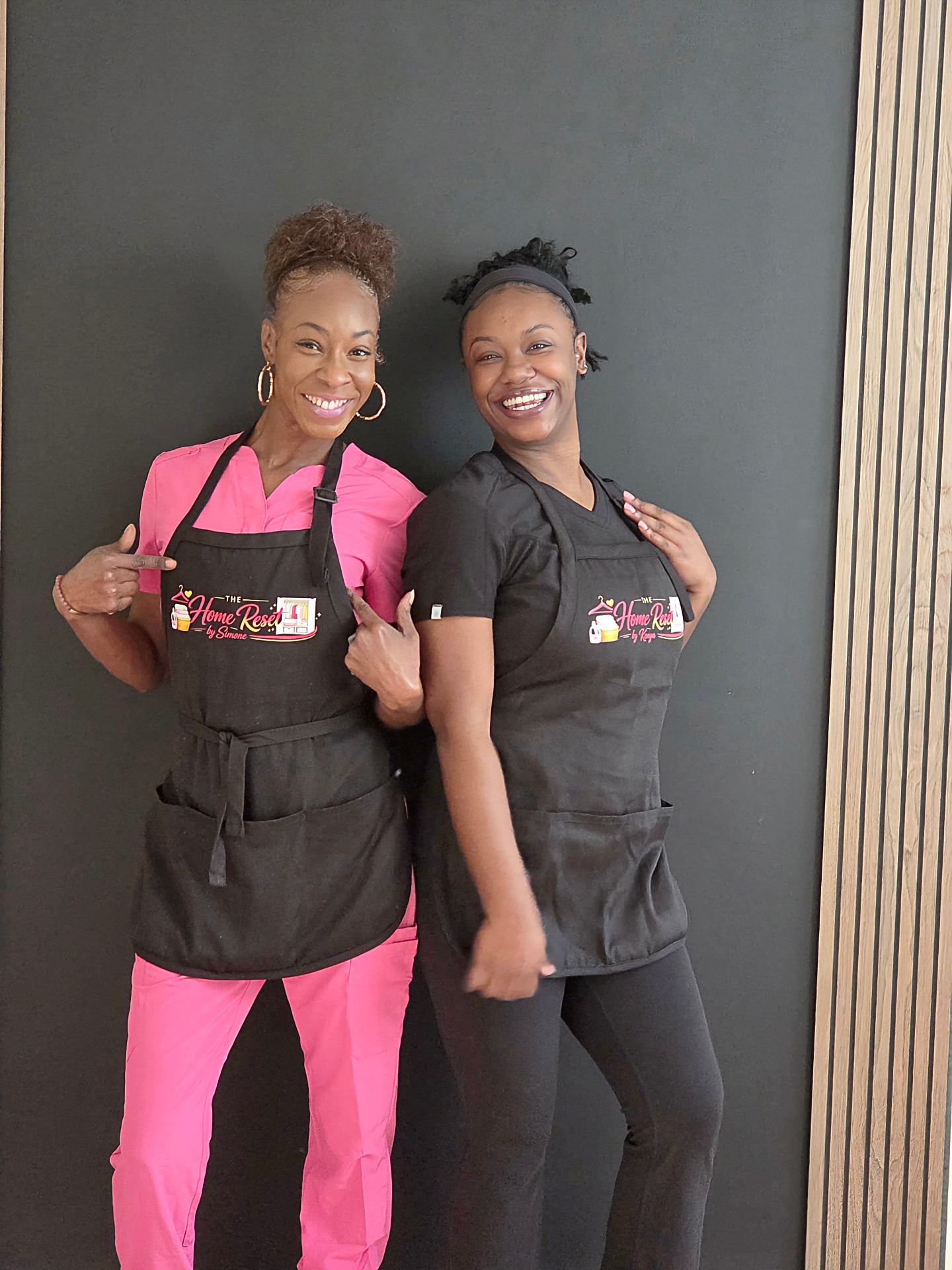 Simone with a client, planning a reset